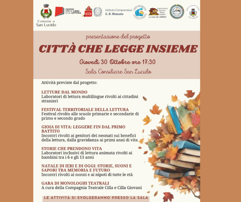 Progetto elaborato dall’Amministrazione Comunale in stretto raccordo con il nostro Istituto Comprensivo ed altre associazioni del territorio.