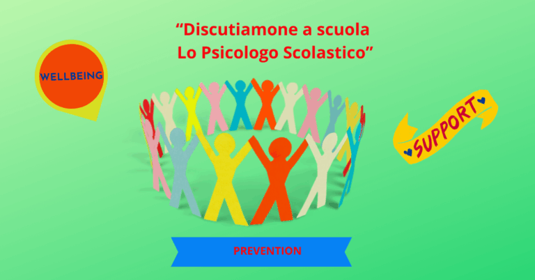 Al via il progetto “Discutiamone a scuola – Lo Psicologo Scolastico” .