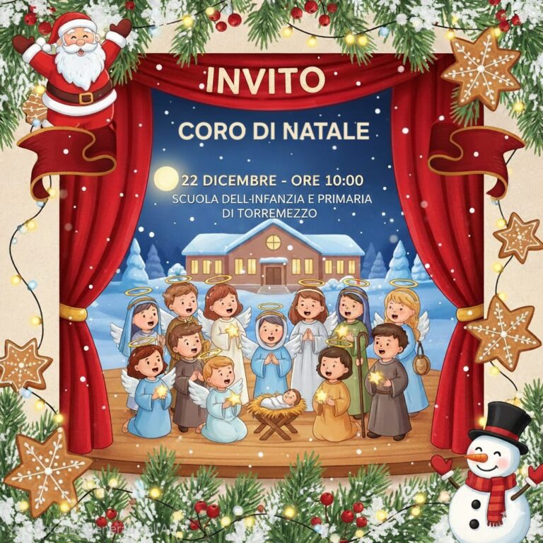 Coro di Natale Scuola Primaria-Scuola dell’Infanzia Torremezzo- 22 dicembre 2025 ore 10:00